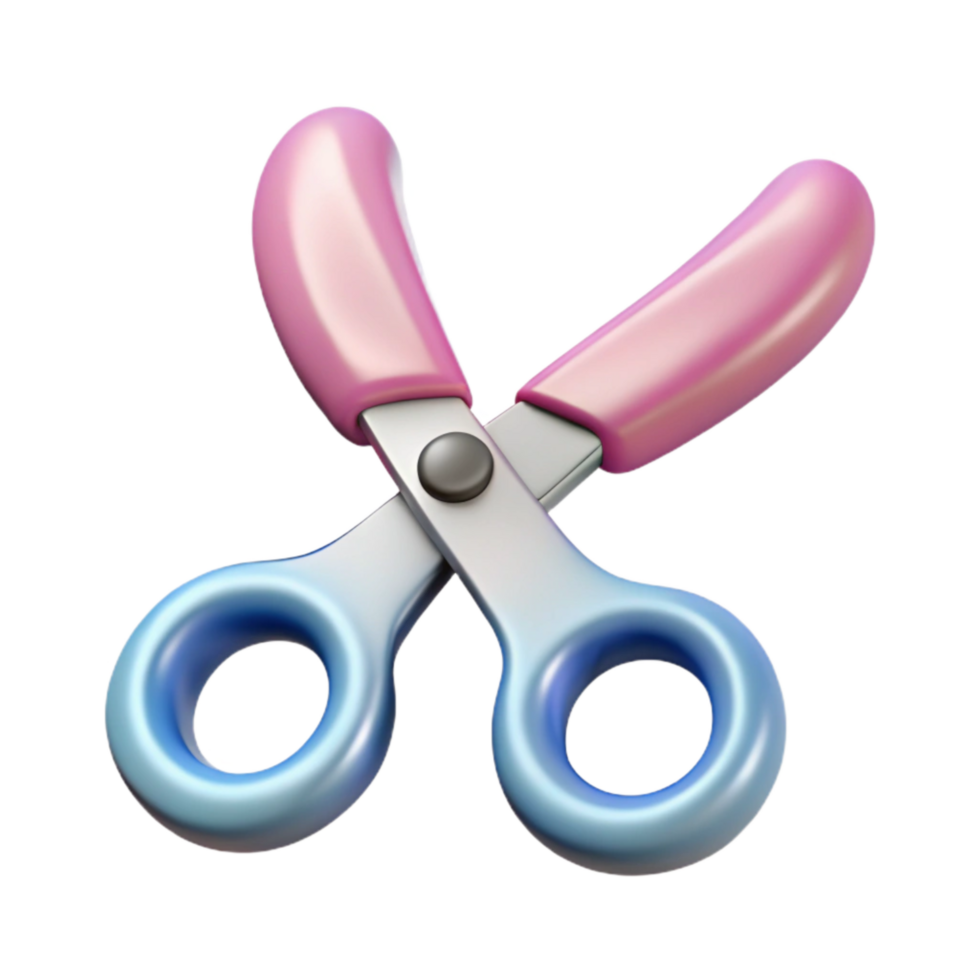 vibrant rustic Scissors Icon Transparent Background Open detailed png
