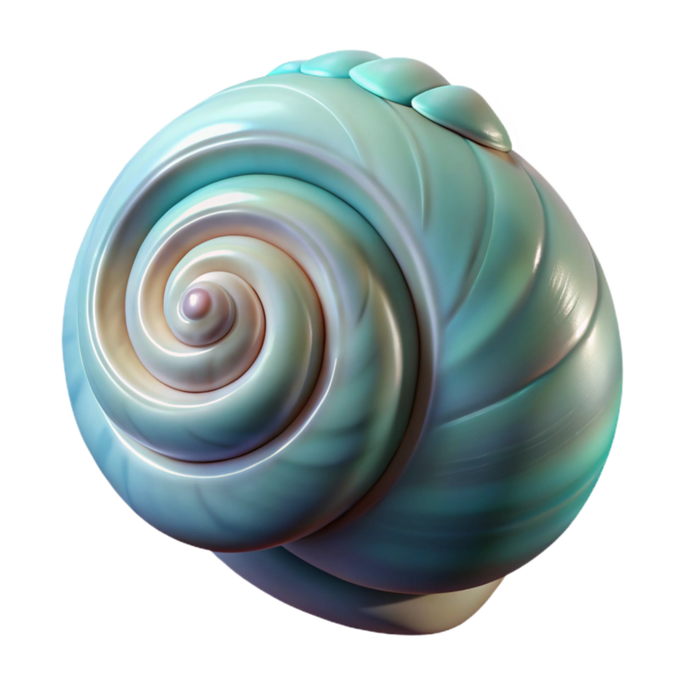 stunning abstract Seashell Polished Exterior Spiral Structure Cutout high quality png