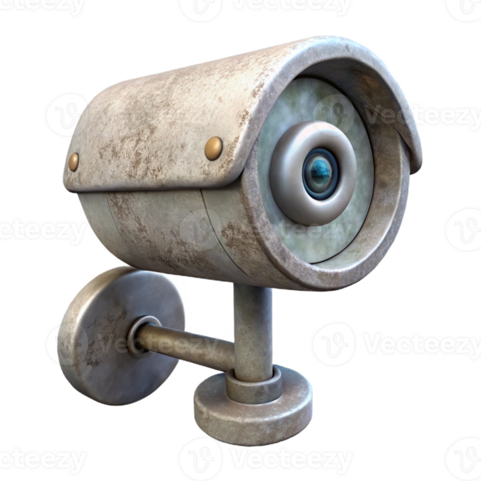 elegant creative Security Camera Rotating View Cutout Isolated professional png