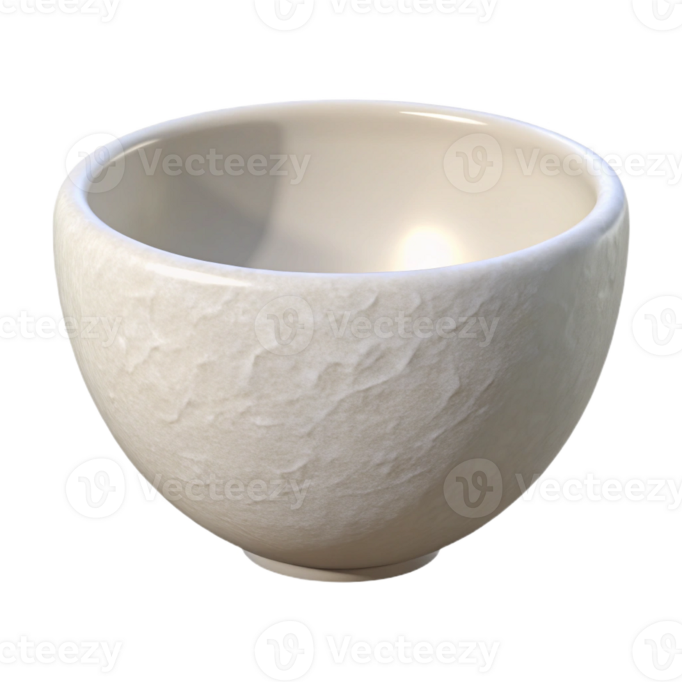 extraordinary vintage Simple White Bowl Front View Transparent Background exclusive png