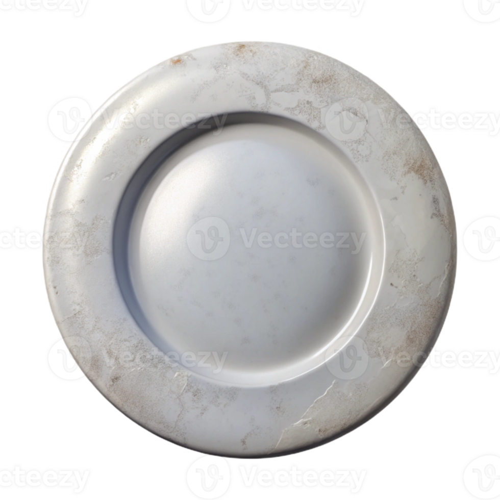 beautiful creative Simple White Plate Front View Transparent Background detailed png