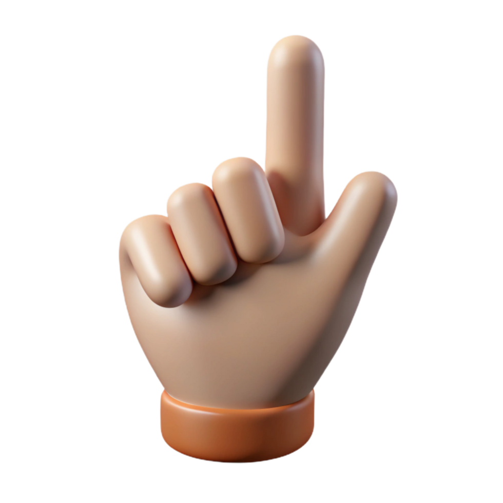 serene classic Single Hour Hand Pointing Upward Cutout Transparent Background genuine png