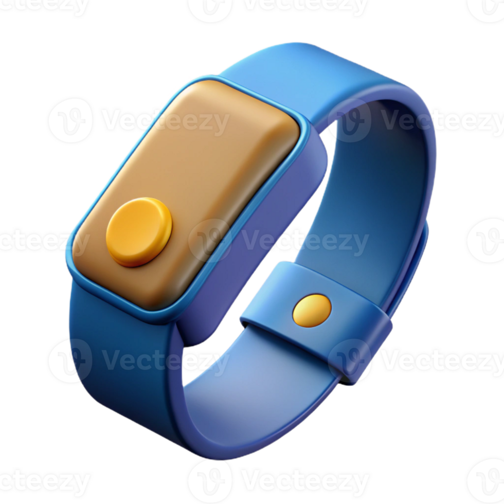 beautiful abstract Smart Wristband Isolated on Transparent Background png