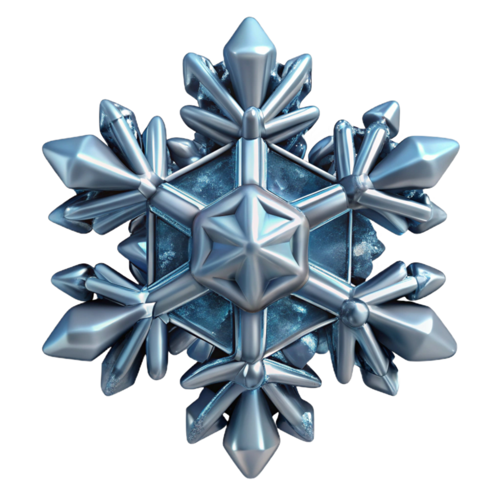 magnificent traditional Snowflake Unique Crystal Structure Isolated Element high quality png