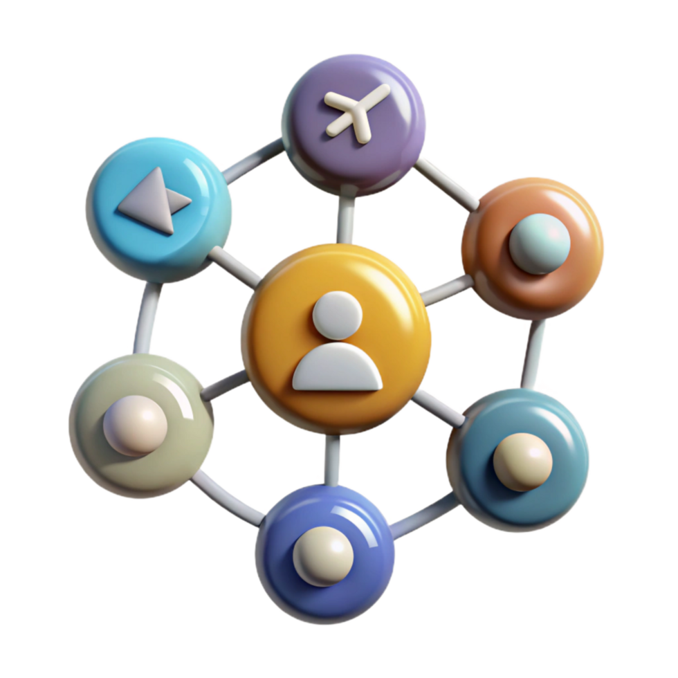 wonderful traditional Social Media Network Icons Isolated with Shadows original png