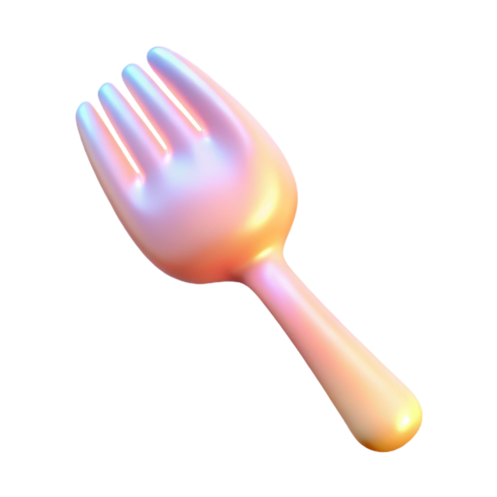 impressive minimalist Soft Glow on Fork Transparent exclusive png