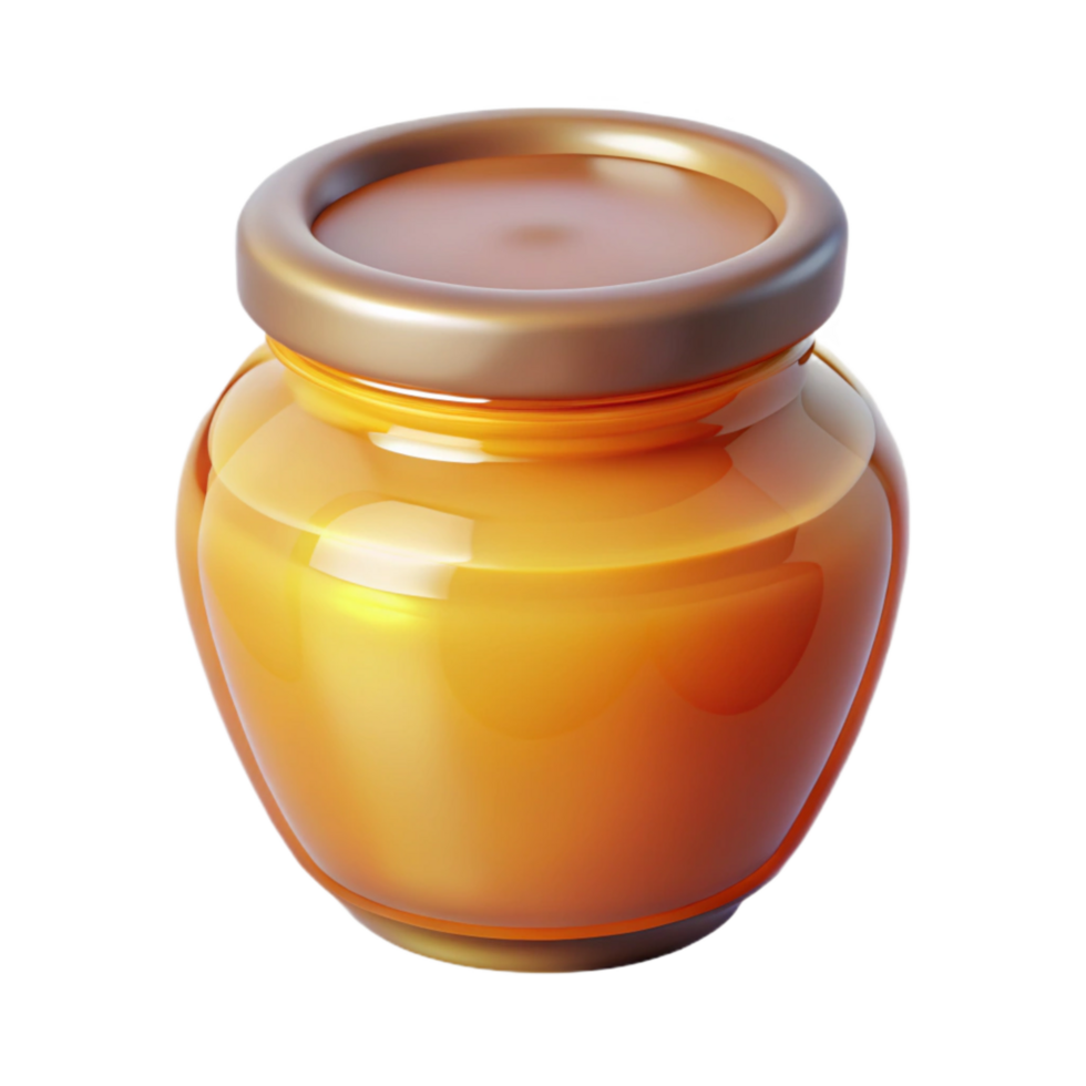 wonderful modern Soft Glow on Honey Jar Transparent high resolution png