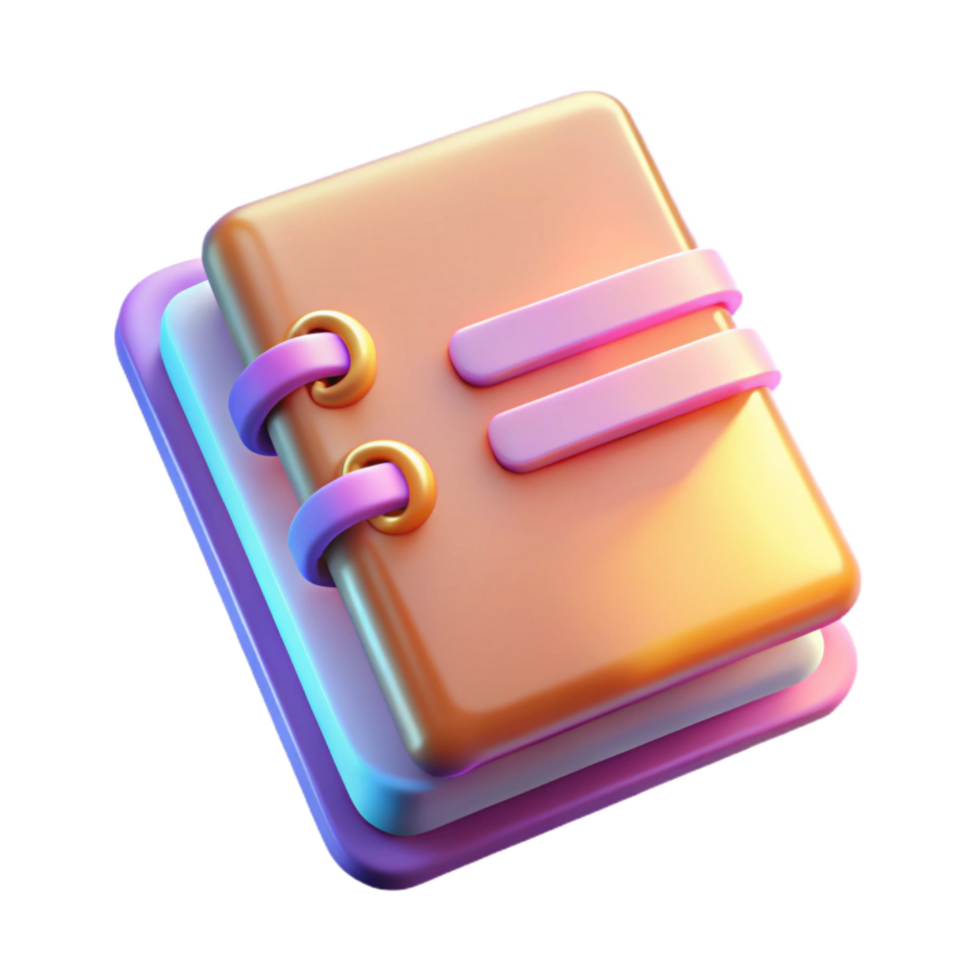 magnificent artistic Soft Glow on Notebook Transparent Background original png
