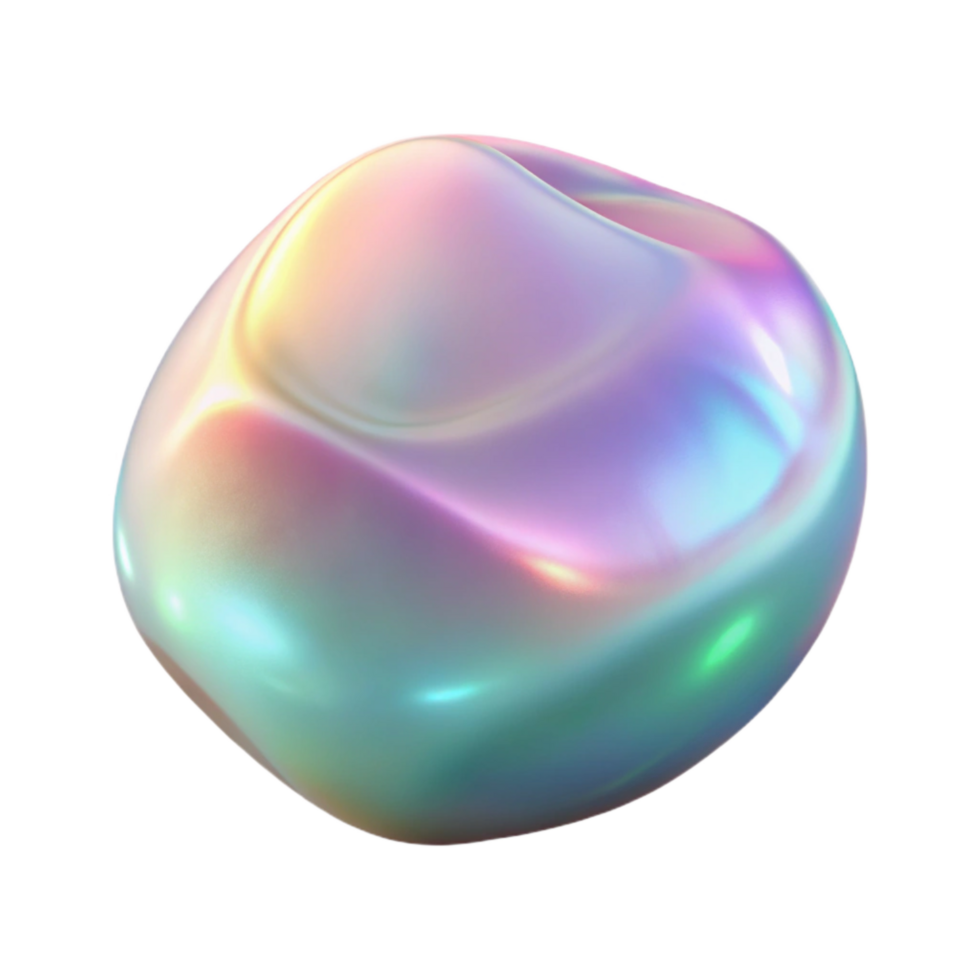 beautiful contemporary Soft Holographic Glow Overlay Transparent Background high quality png