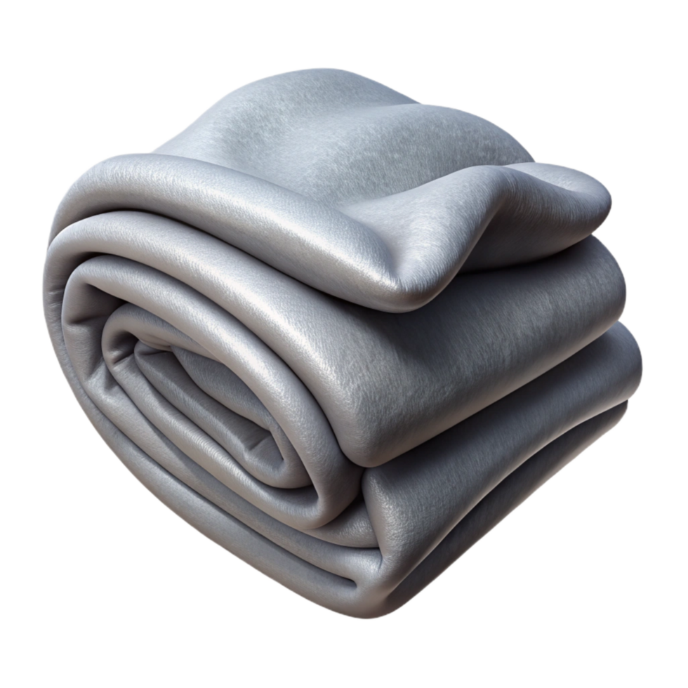 stunning creative Soft Grey Blanket Folded Transparent Background high resolution png