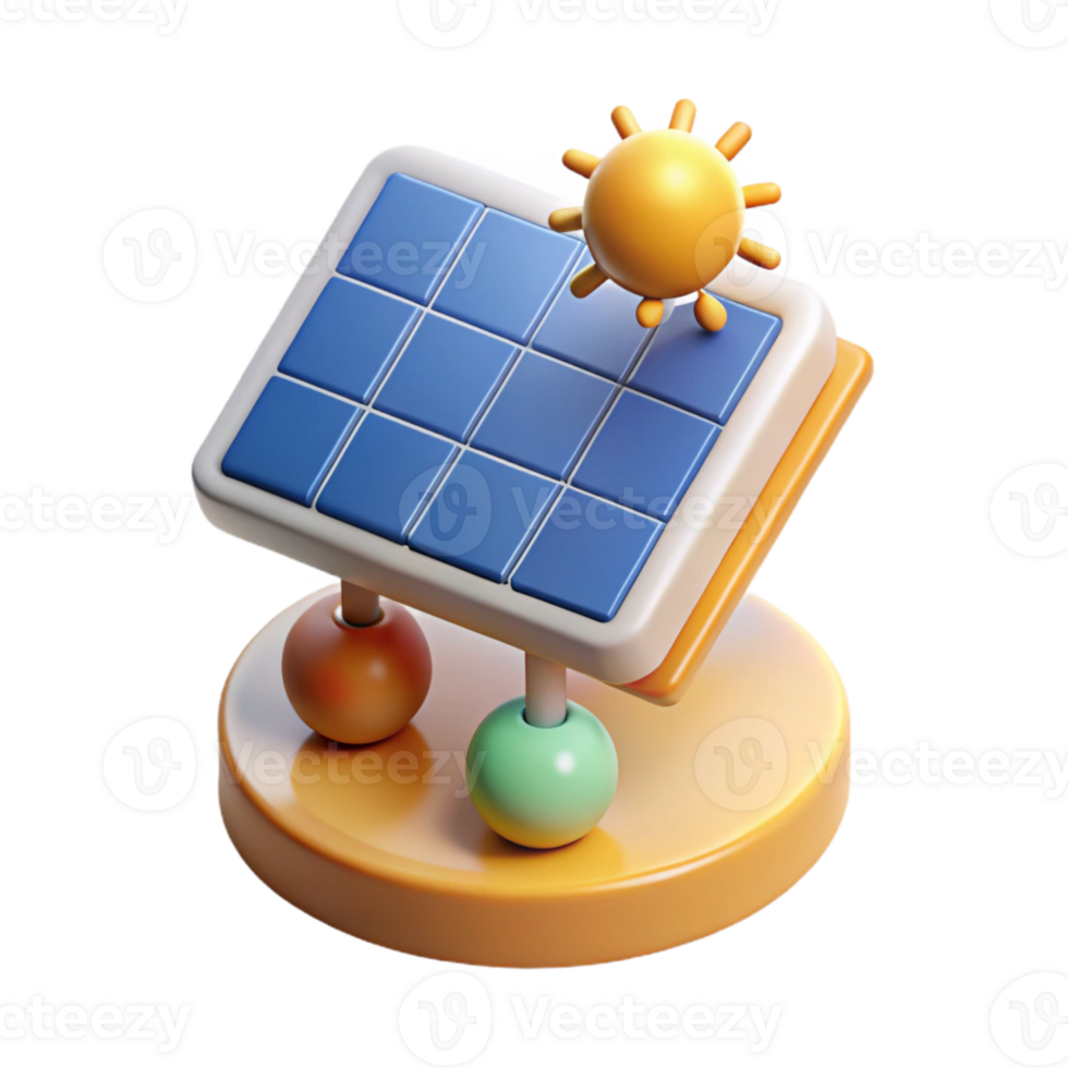 extraordinary vintage Solar Energy Infographic Chart Isolated Element professional png