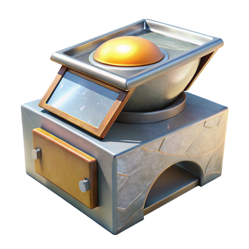 magnificent abstract Solar Oven in Use Bright Sunlight Isolated png