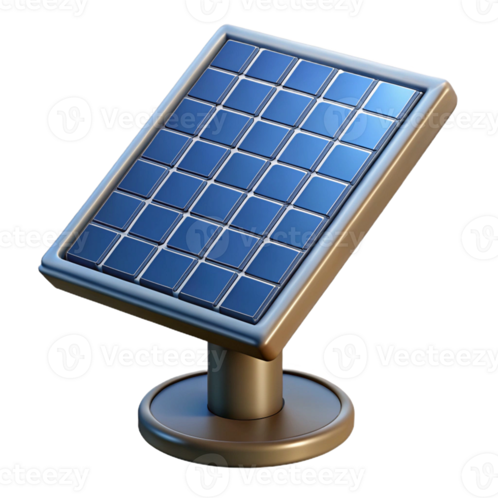 wonderful abstract Solar Panel Array Side View Isolated genuine png