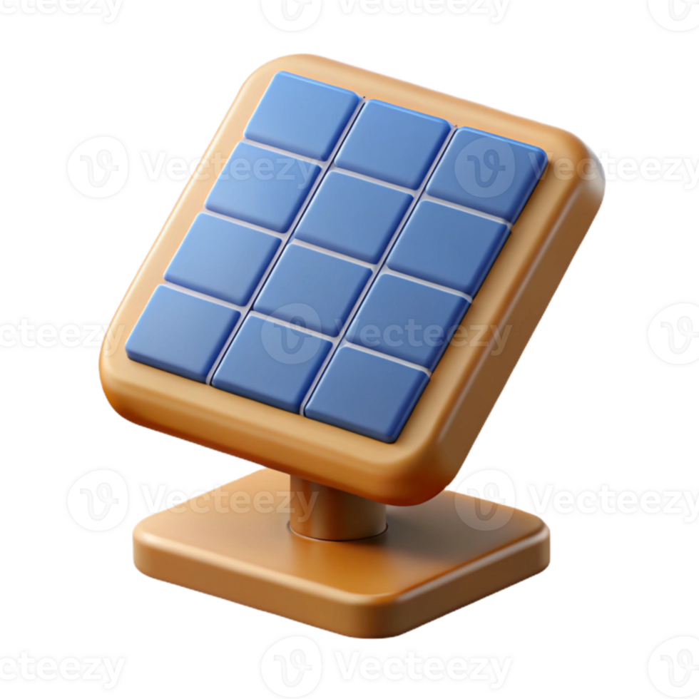 stunning rustic Solar Panel Icon Simple Design Isolated detailed png