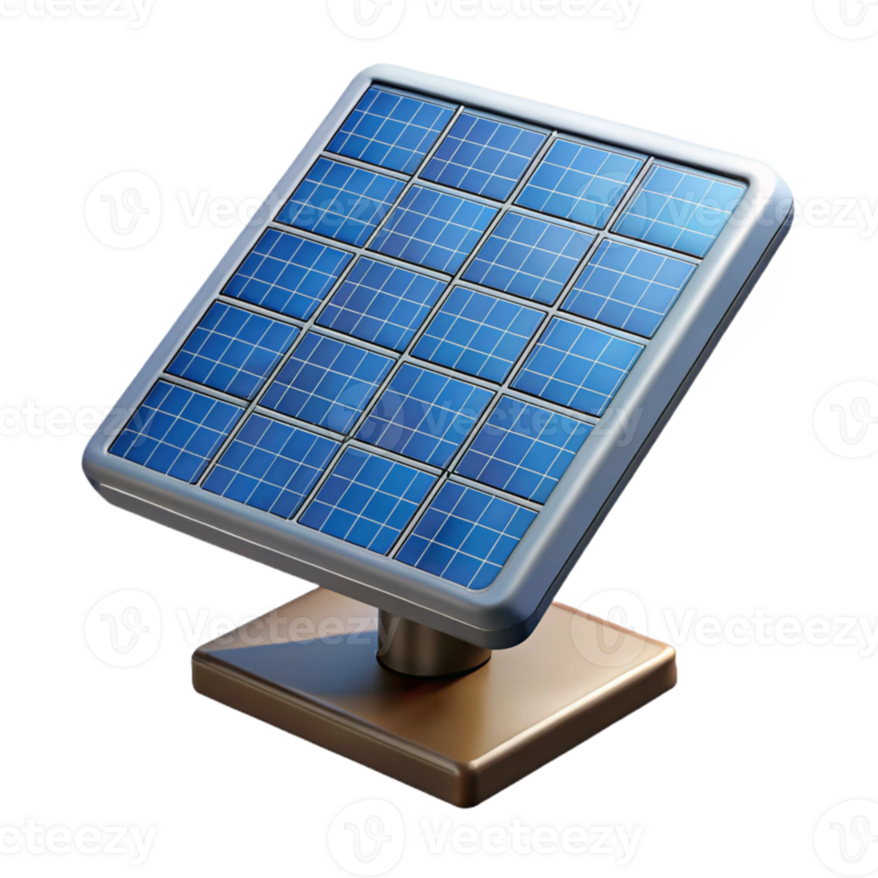 wonderful creative Solar Panel Array Side View Isolated detailed png