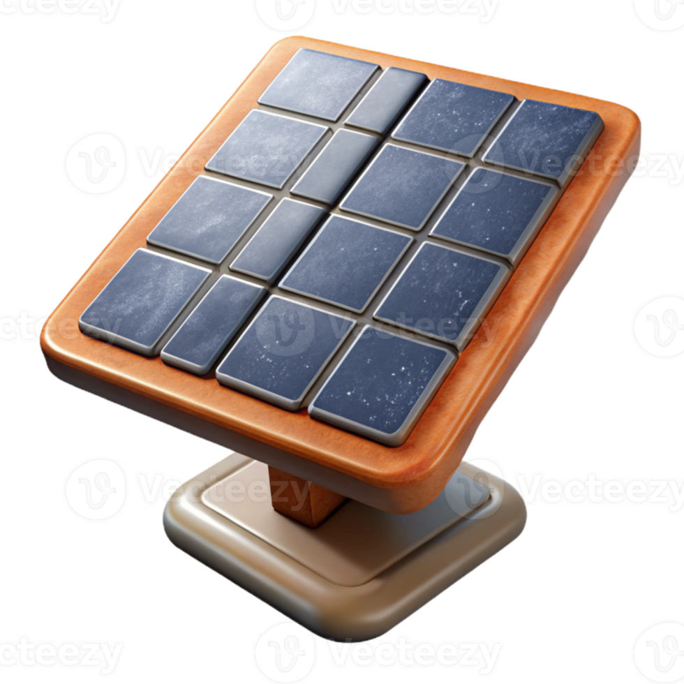 serene classic Solar Panel Cell Microscopic View Isolated Element png