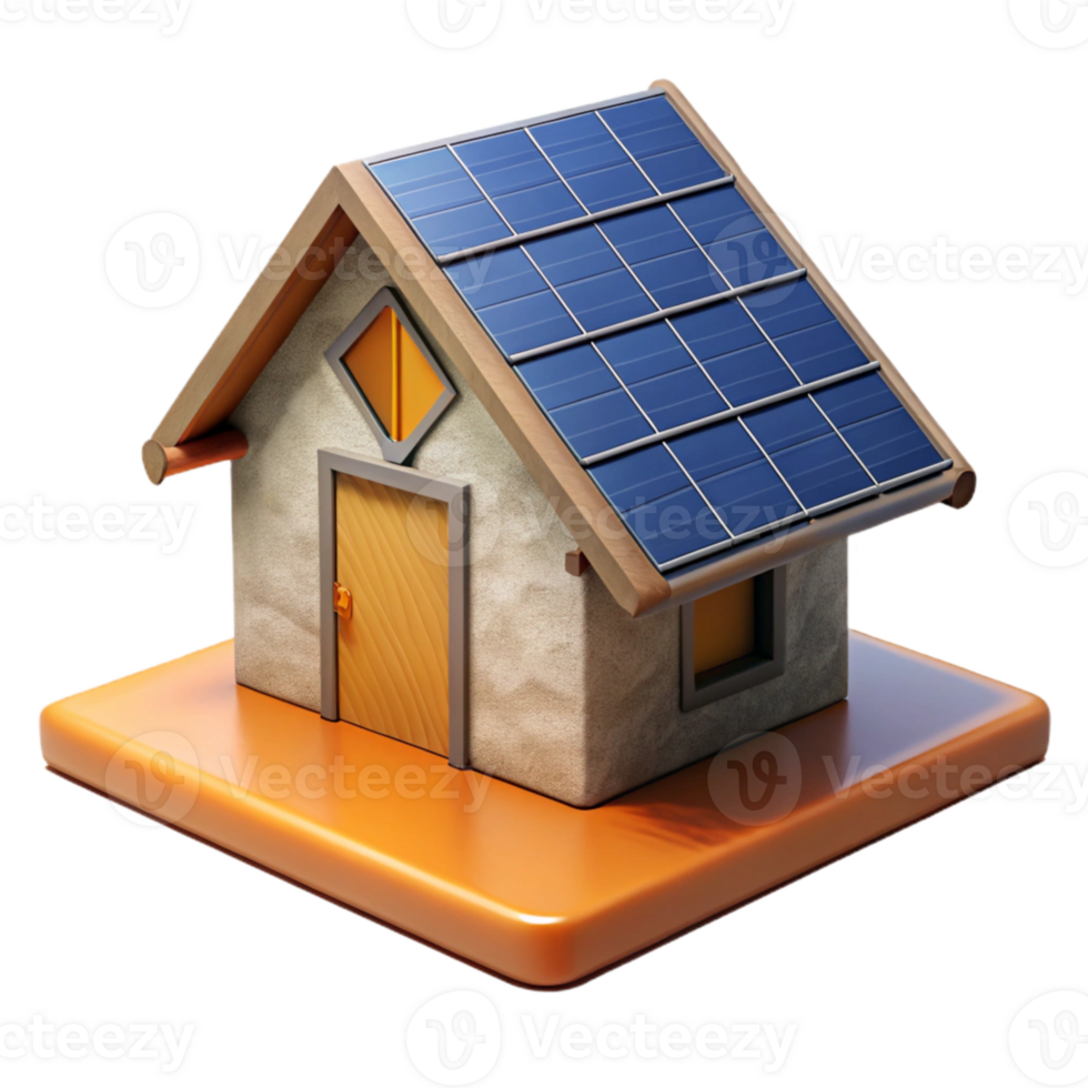stunning traditional Solar Panel Installation on Rooftop Isolated high resolution png