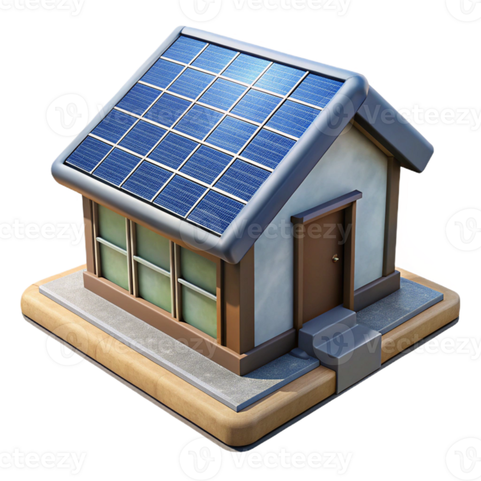 magnificent classic Solar Panel Installation on Rooftop Isolated genuine png