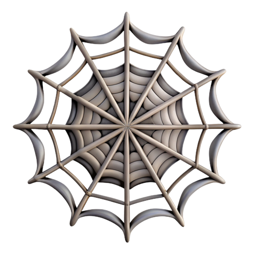 stunning classic Spider Web Intricate Design Silvery Threads Transparent Background high resolution png