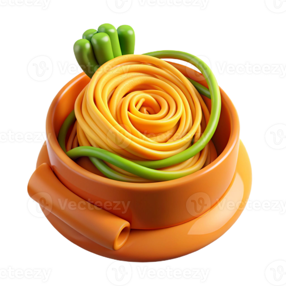 beautiful creative Spiralizer with Carrot Noodles Isolated genuine png