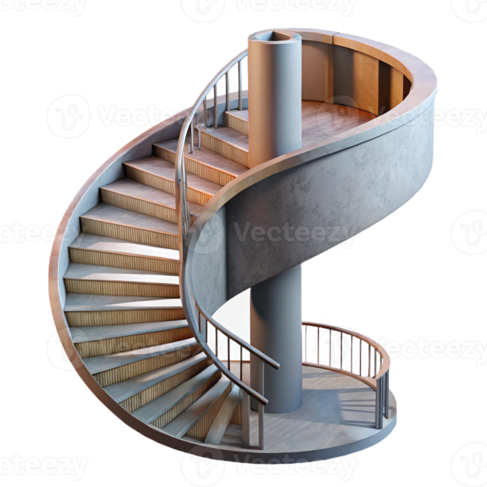 wonderful traditional Spiral Staircase Exterior Design Transparent Background high resolution png