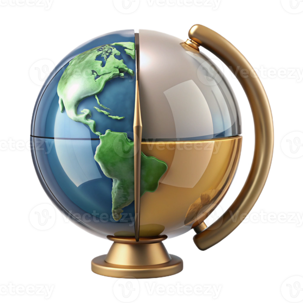 dramatic abstract Split Screen Showing Past and Present Transparent Background exclusive png