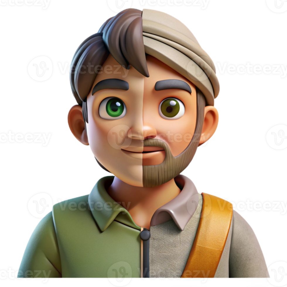 extraordinary artistic Split Screen Past and Future Cutout high quality png