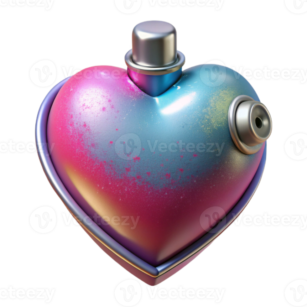 wonderful artistic Spray Paint Heart Graffiti Art Isolated Element high resolution png