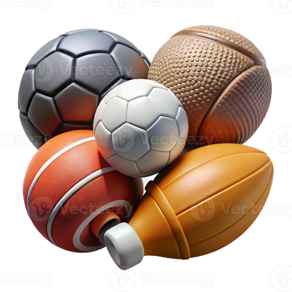magnificent rustic Sports Equipment Various Items Cutout authentic png