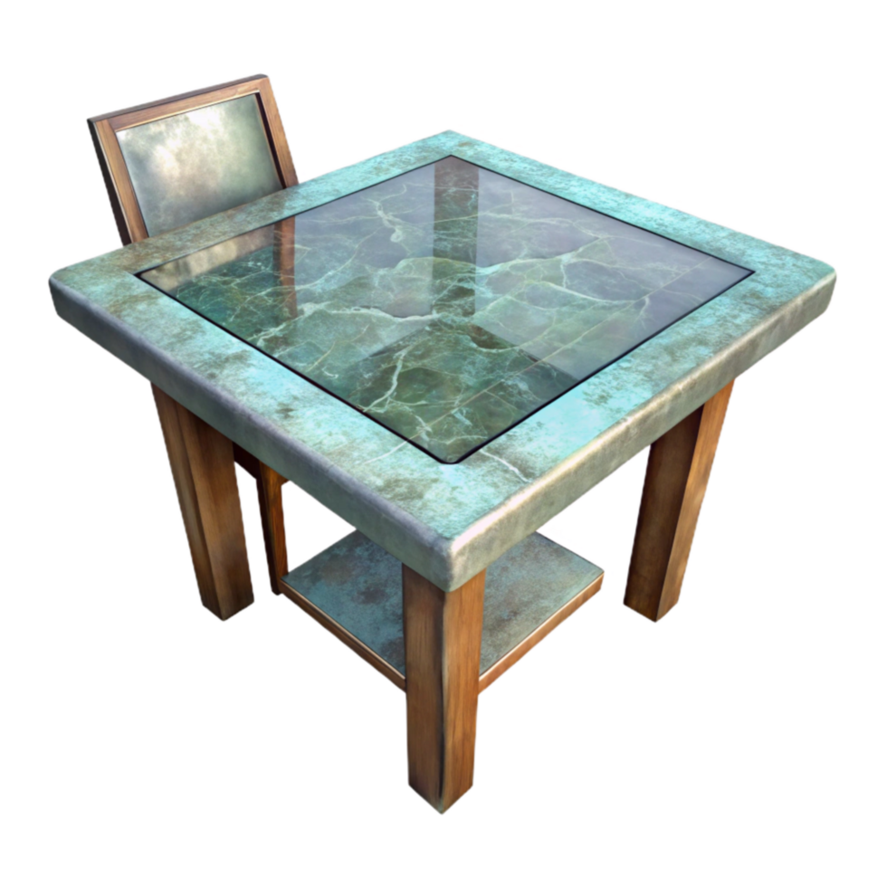 stunning minimalist Square Dining Table Glass Top Transparent png