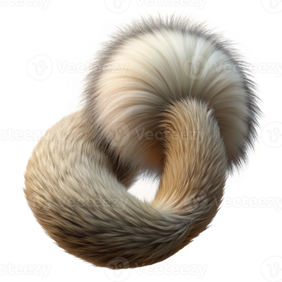 impressive classic Squirrel Tail Detail Transparent Background Fur Texture authentic png