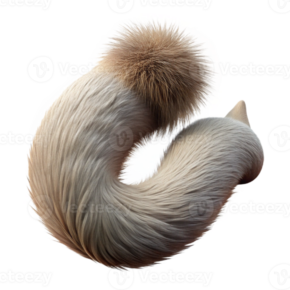magnificent creative Squirrel Tail Transparent Background Bushy Texture authentic png
