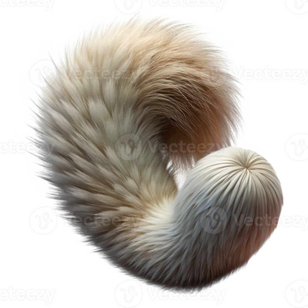 serene classic Squirrel Tail Transparent Background Bushy Texture high quality png