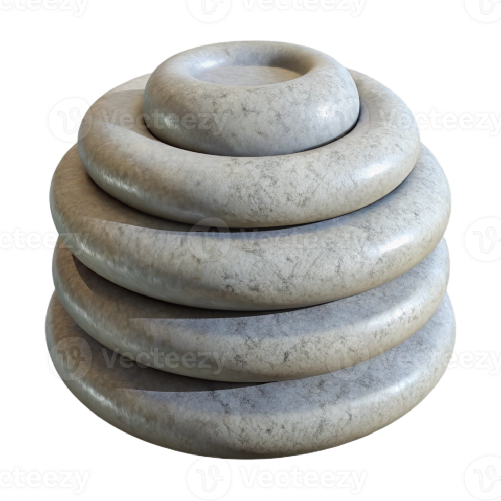 wonderful traditional Stack of 3d Printed Objects Isolated Element authentic png