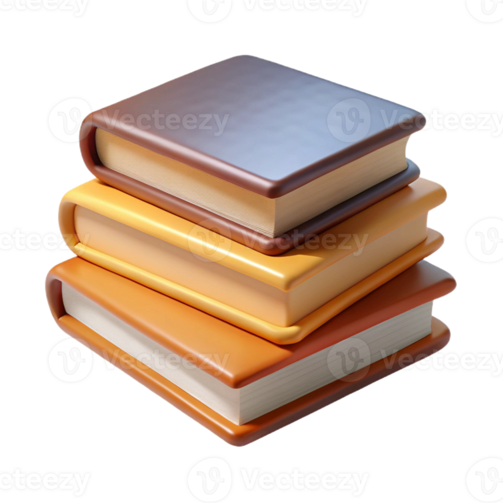 serene minimalist Stack of Books Hovering Neatly Cutout professional png