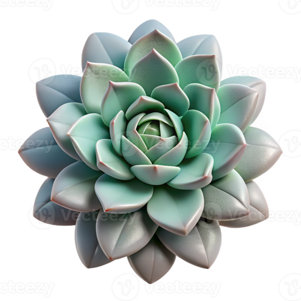 impressive classic Succulent Plants Rosette Formation Isolated detailed png