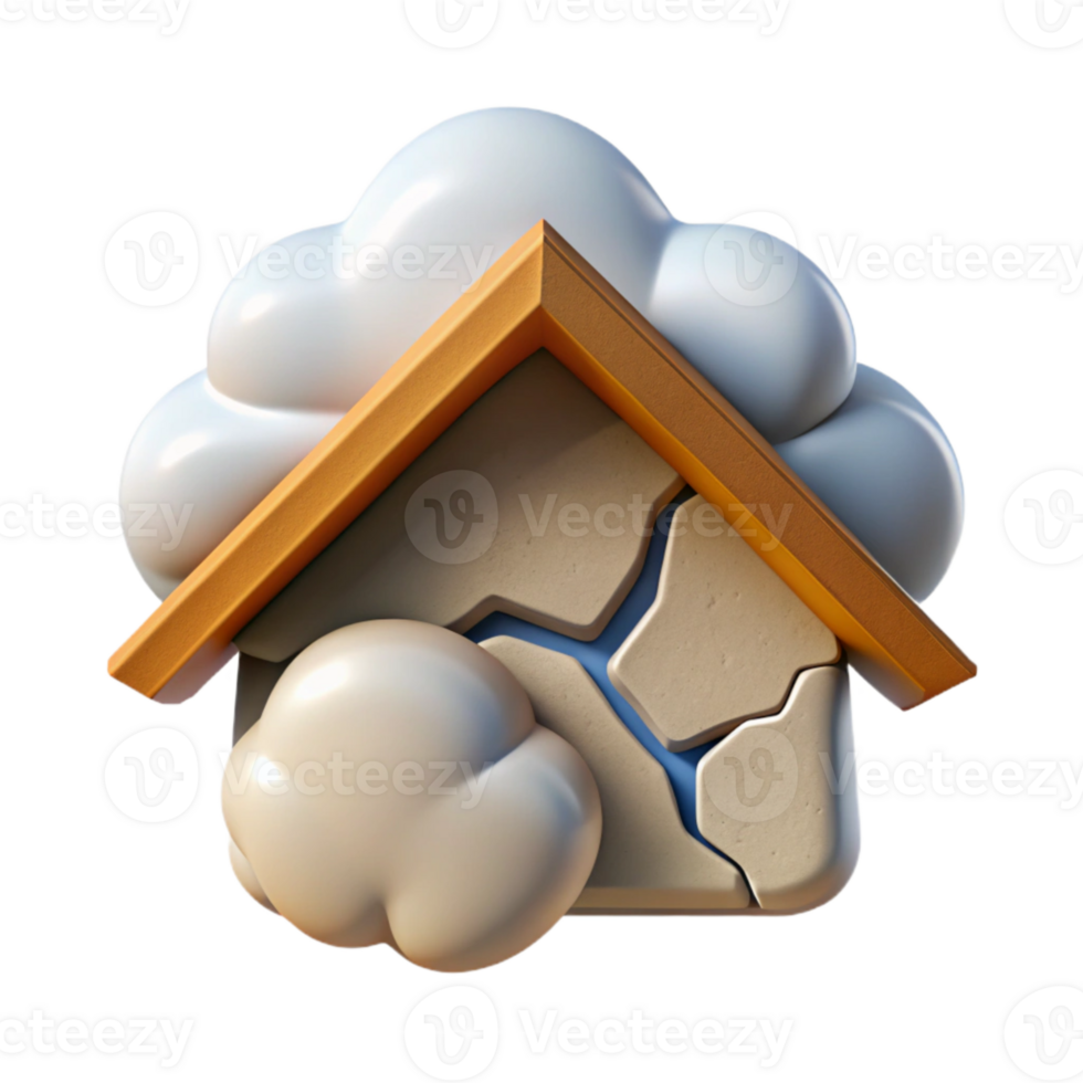 extraordinary classic Sunlit Clouds Through Cracked Roof Cutout professional png