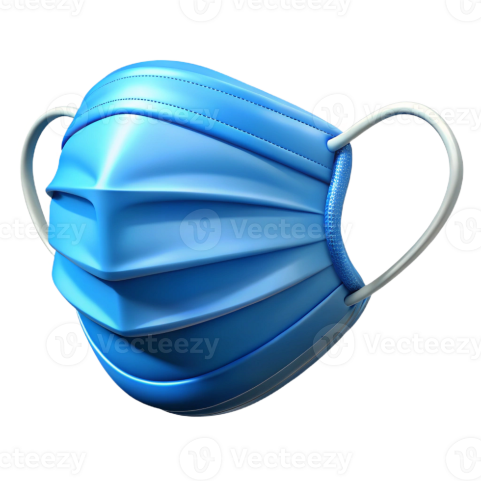 wonderful modern Surgical Mask Blue Transparent Background high quality png