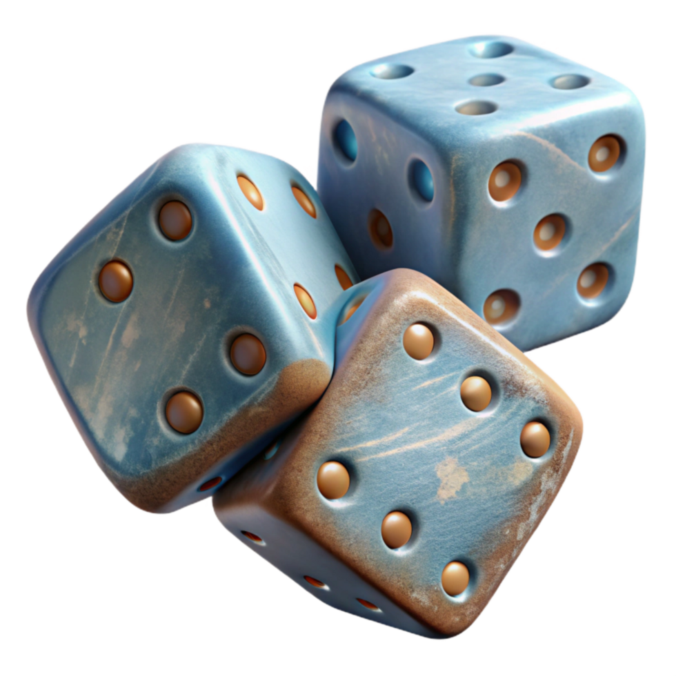 wonderful classic Surreal Dice with Missing Numbers authentic png