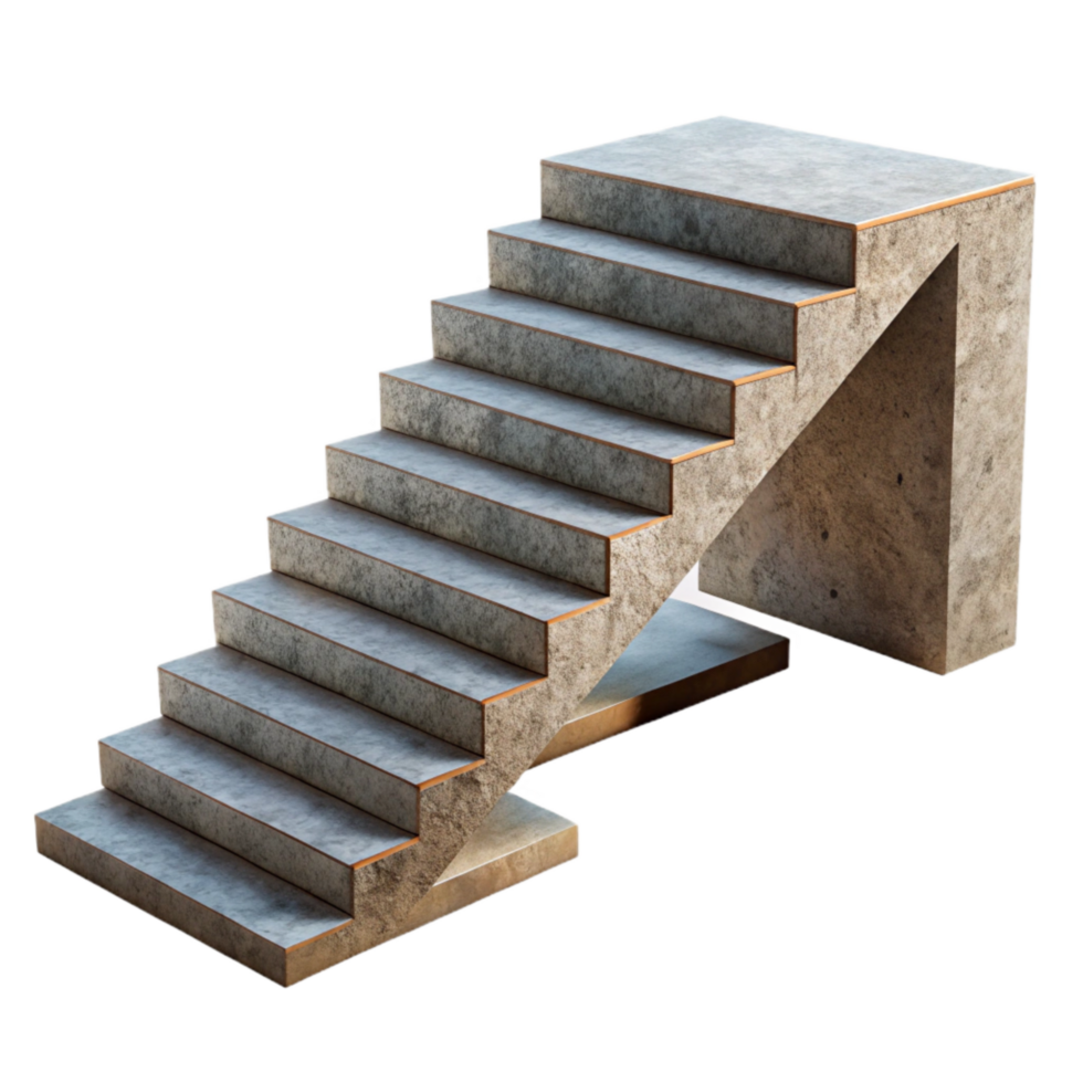 wonderful creative Surreal Floating Staircase Isolated professional png