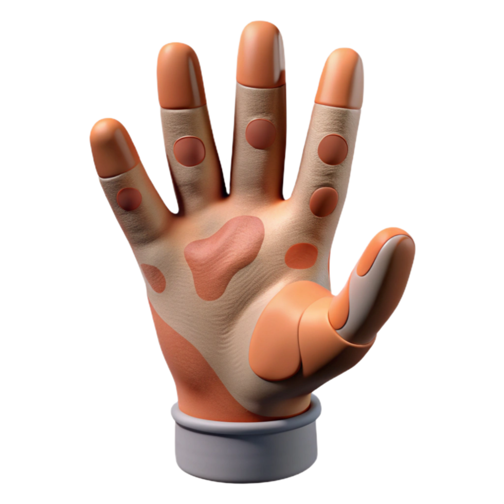 stunning vintage Surreal Hand with Extended Fingers detailed png