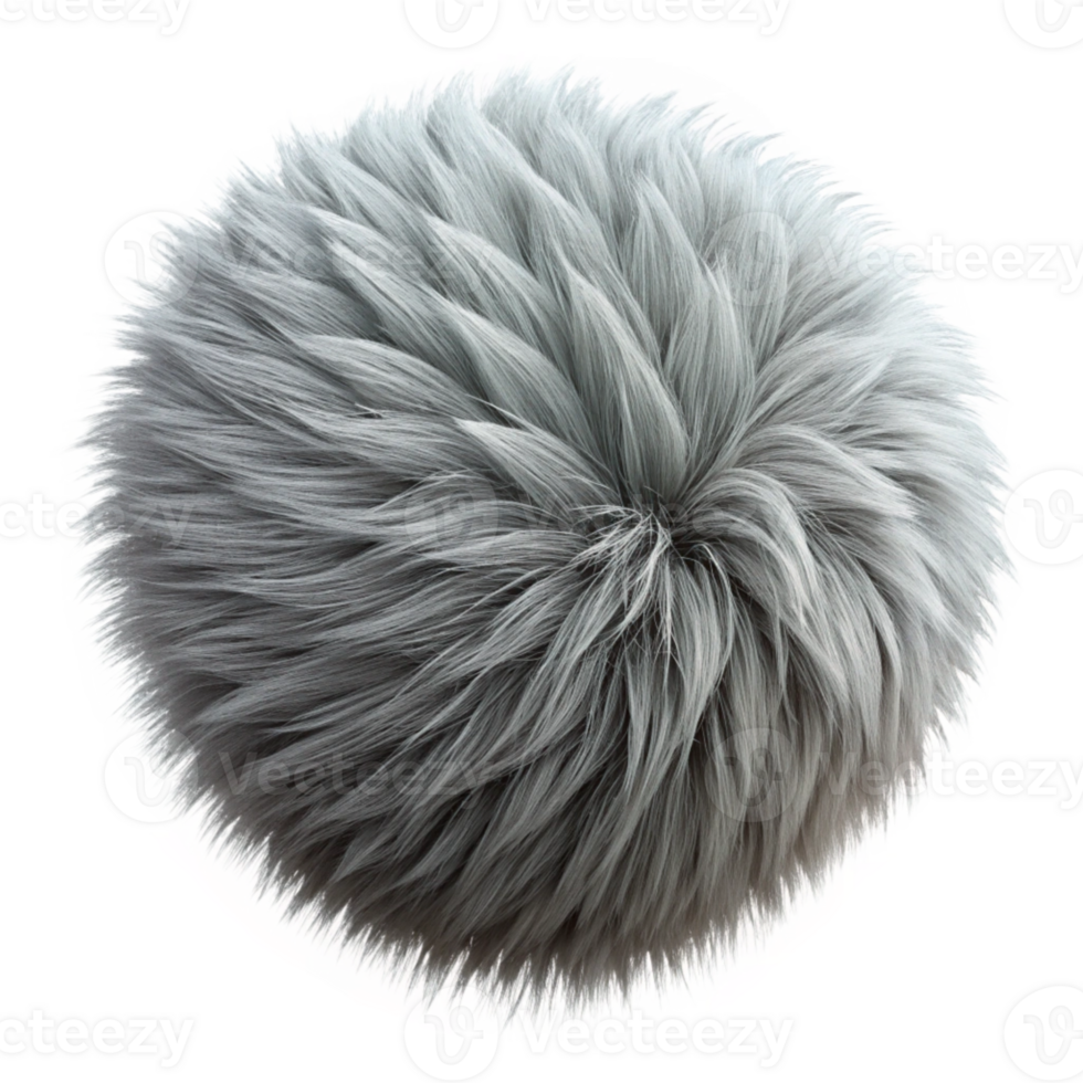 stunning abstract Synthetic Fur Soft Texture Isolated premium png