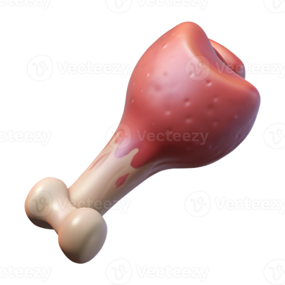 impressive traditional Synthetic Lamb Chop Bone in Isolated high quality png
