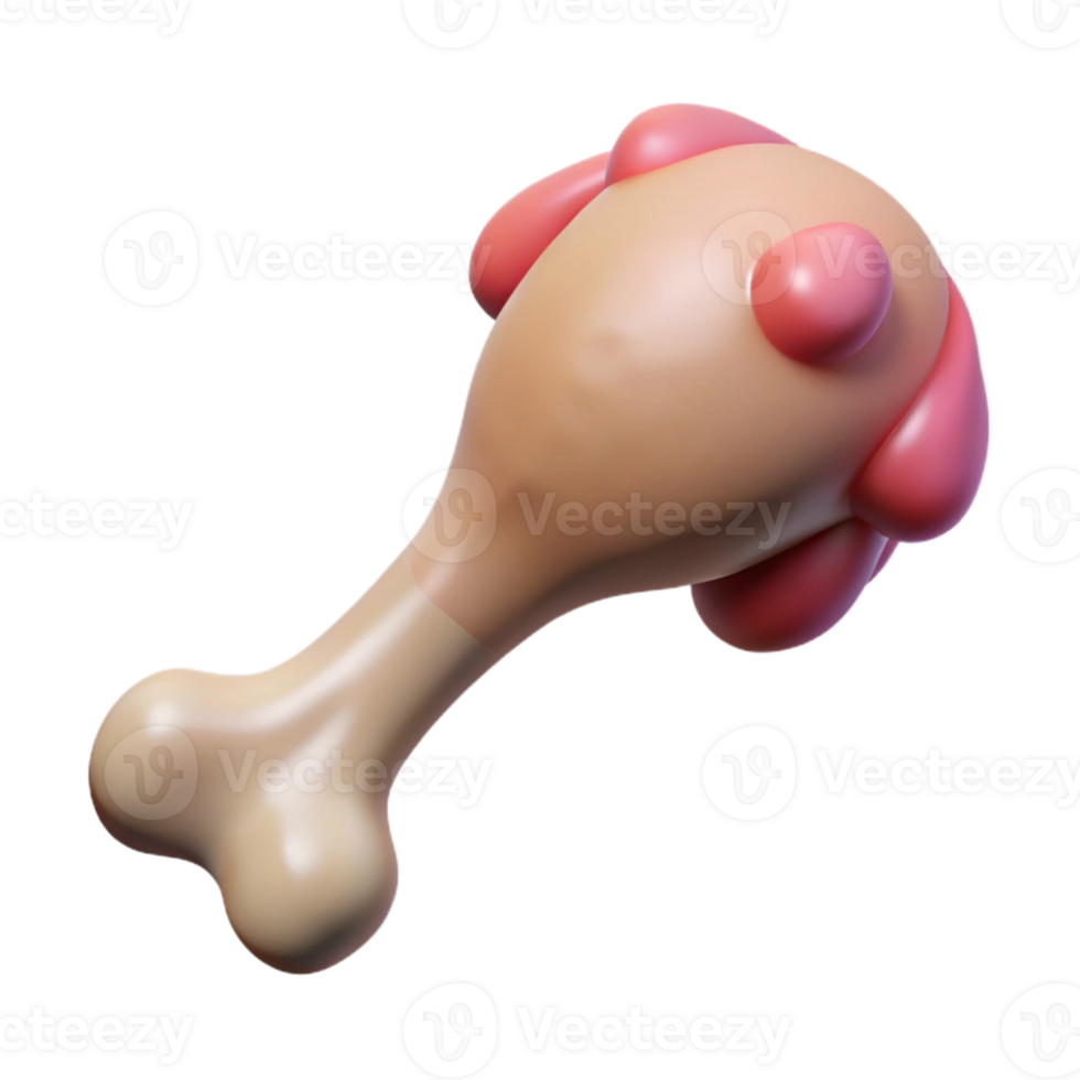 serene abstract Synthetic Lamb Chop Bone in Isolated premium png
