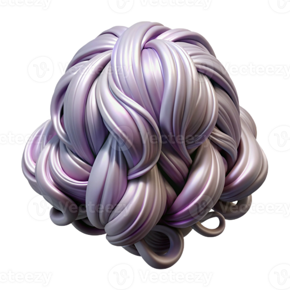 magnificent creative Synthetic Hair Strand Wavy Texture Cutout original png