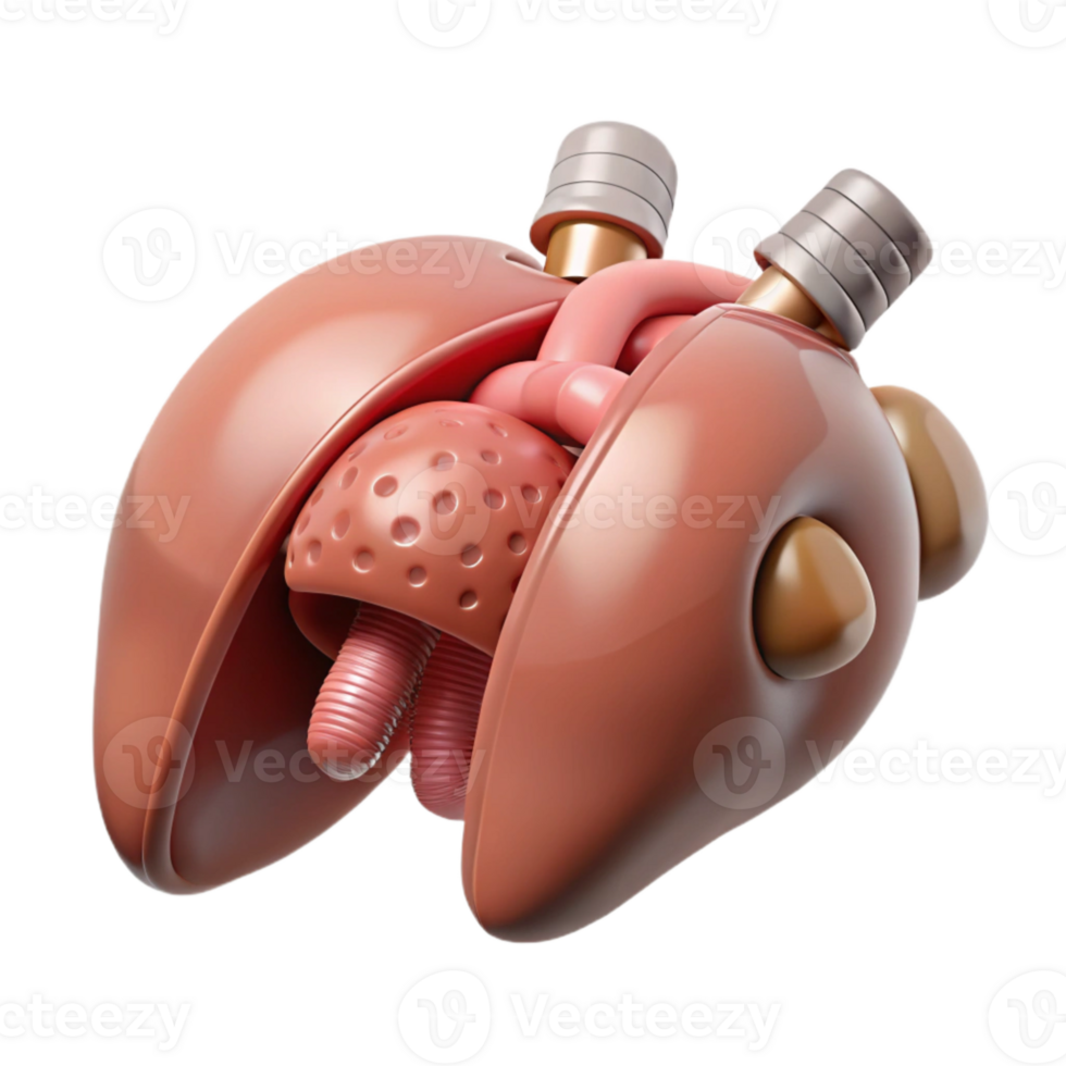 impressive classic Synthetic Organ Replacement Procedure Illustration Transparent Background premium png