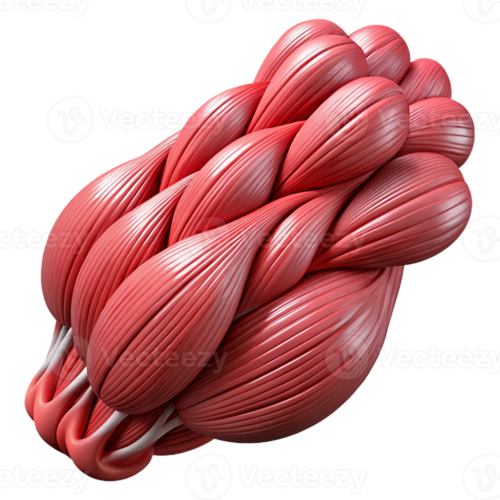 wonderful creative Synthetic Muscle Fiber Microscopic View Transparent Background premium png