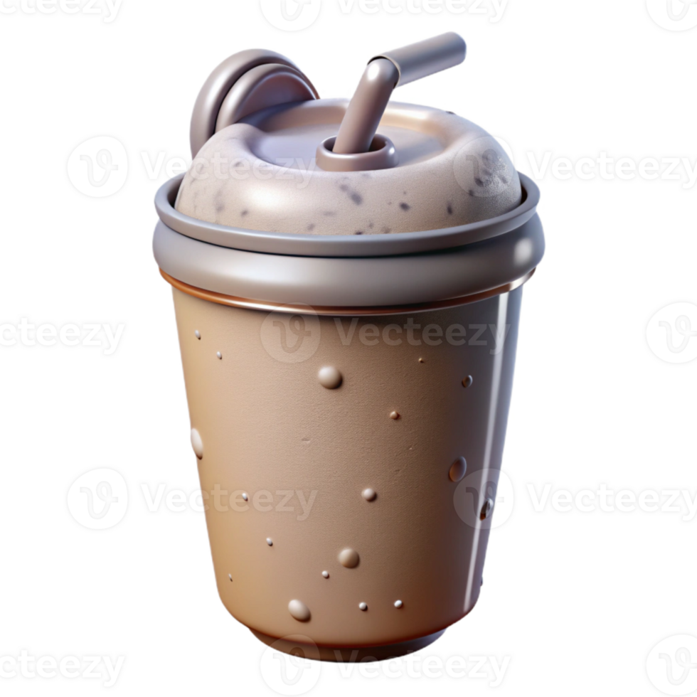 extraordinary creative Synthetic Protein Shake Front View genuine png