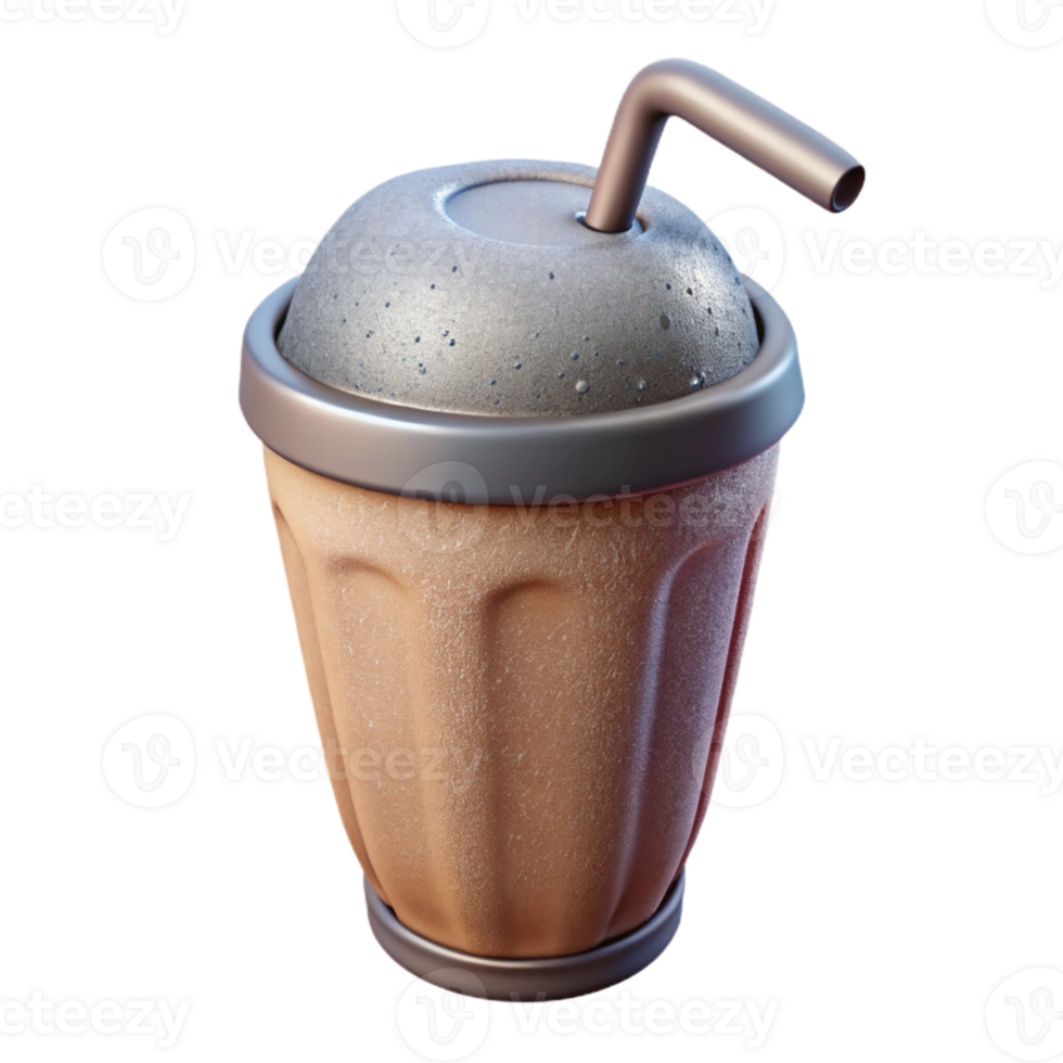 elegant contemporary Synthetic Protein Shake Front View genuine png