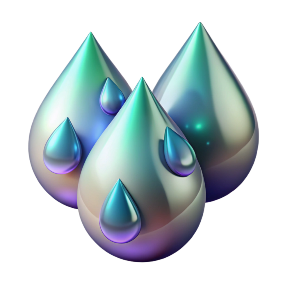 magnificent modern Synthetic Tears Isolated with Crystal Shine authentic png